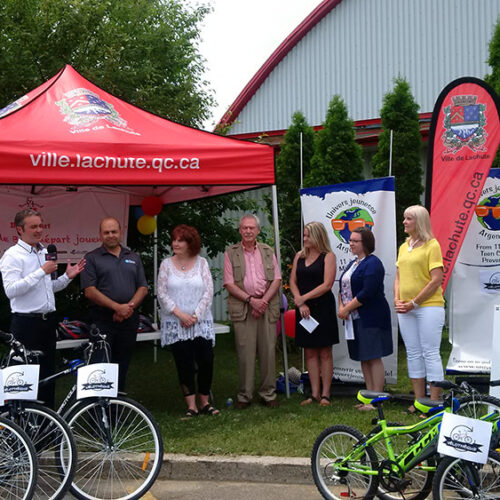 Donation of Bikes in Lachute, Quebec