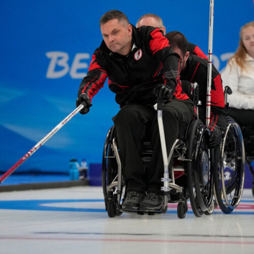 Supporters of the Paralympic Curling Team